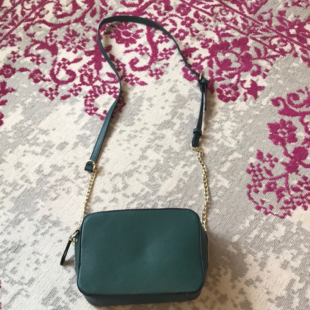 Hunter green purse